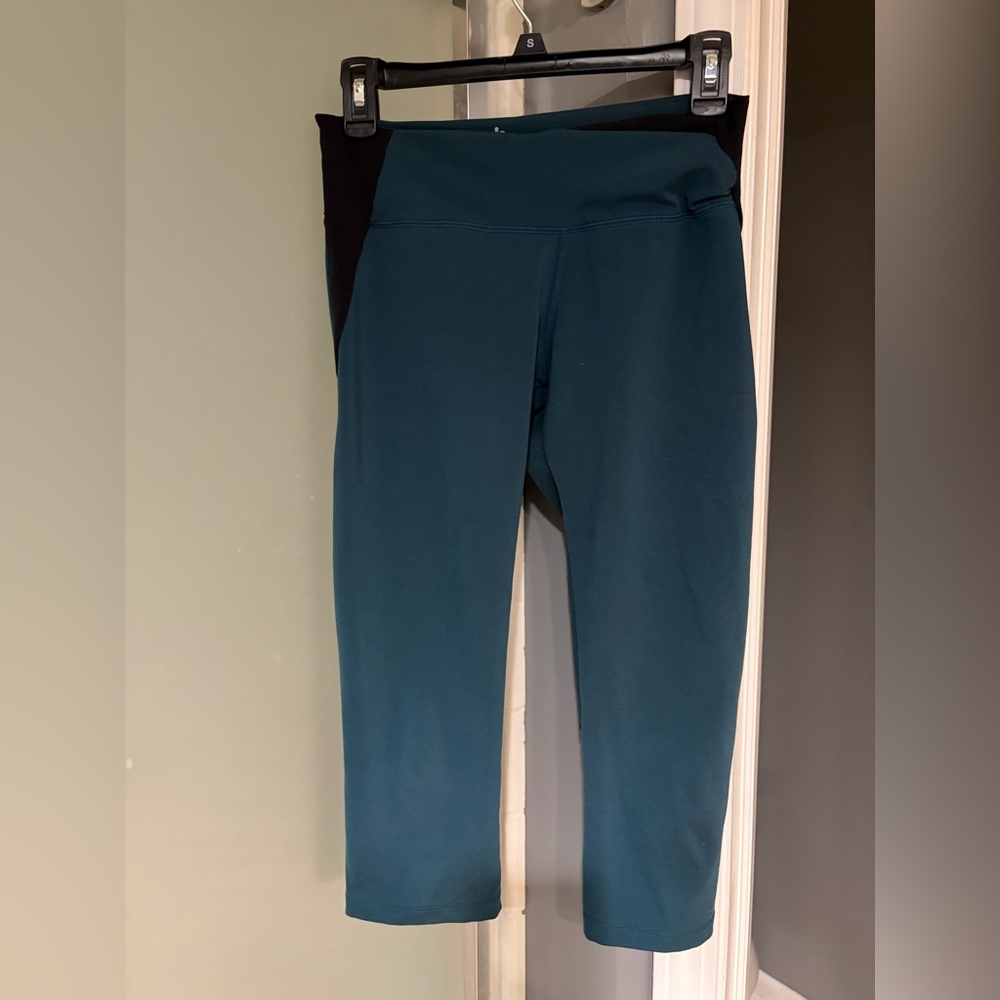 Cozy orange Teal High-Waisted Leggings